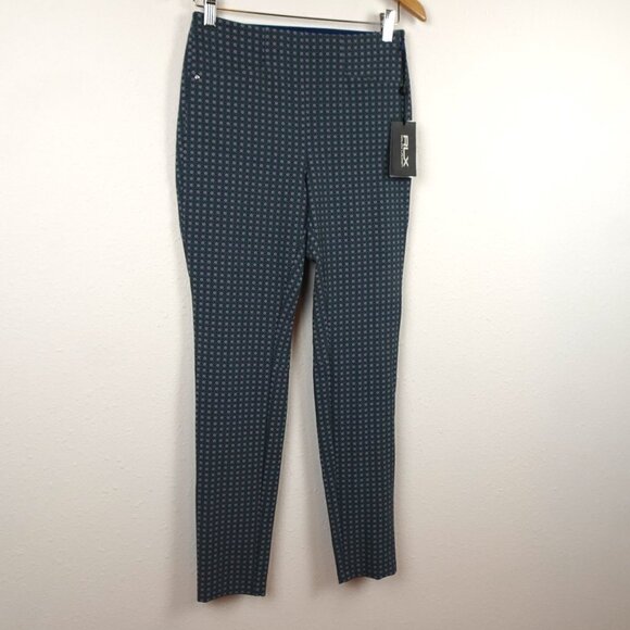 RLX Ralph Lauren Golf Pants Women's Size 2 Green Floral Print Stretch - Picture 3 of 11